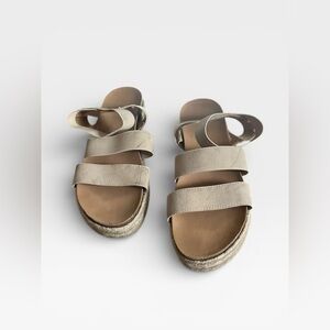 Platform Elastic Strap Sandals